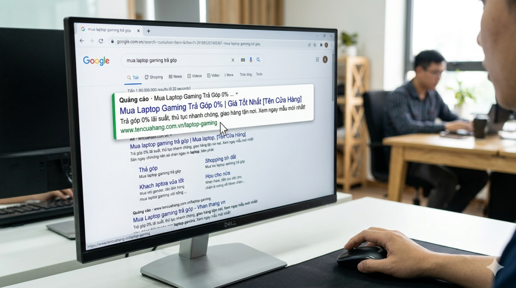 Lượt nhấp quảng cáo google ads