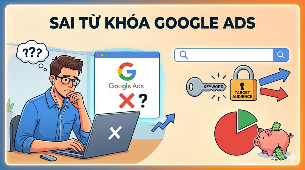 Chọn sai từ khóa google ads